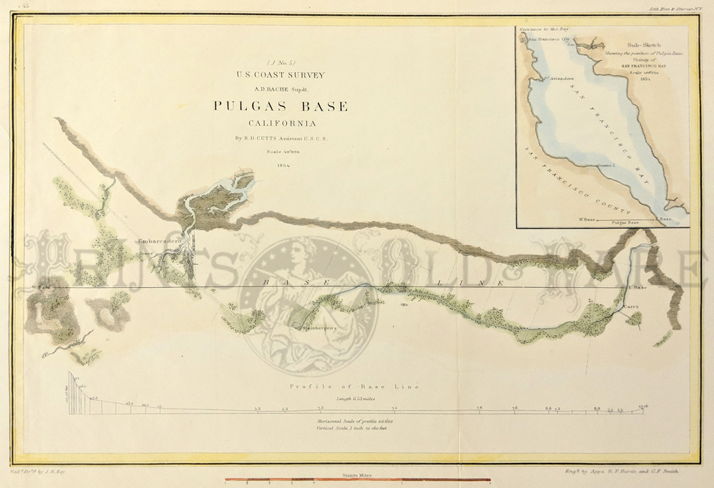 Drakes Bay California USGS 1883-23 x 34.01 Old Travel Map 