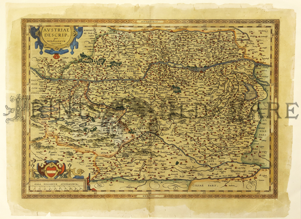 map of austria. Ortelius Map of Austria.