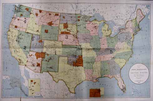Usa Map 1900