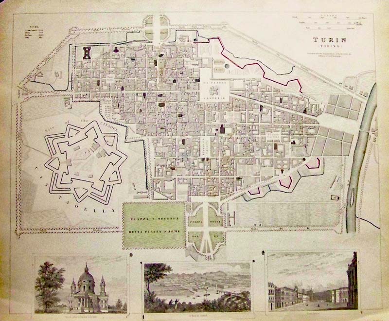 Map is in fine condition. torino italy map. Map is in fine condition.