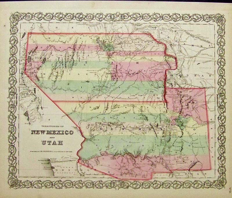 Prints Old & Rare New Mexico Antique Maps & Prints