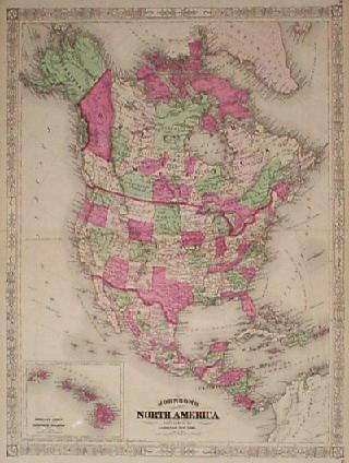map of canada 1867. Hand colored antique map, 1867