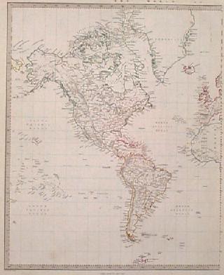 map of north america with cities. Very interesting antique map.