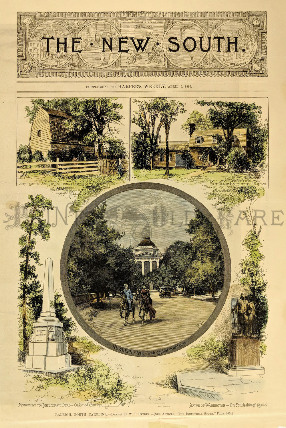 Prints Old & Rare North Carolina Antique Maps & Prints