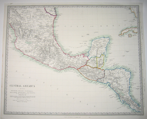 a map of central america with capitals. a map of central america with