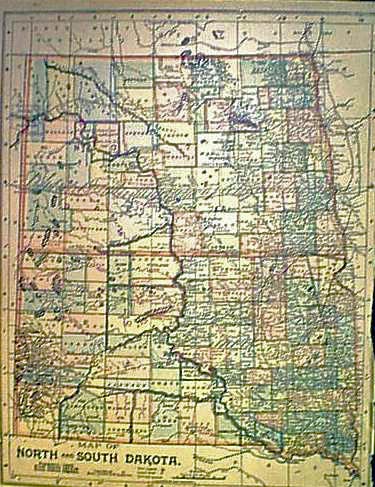 map of south dakota rivers. 1103sd: Map of North and South