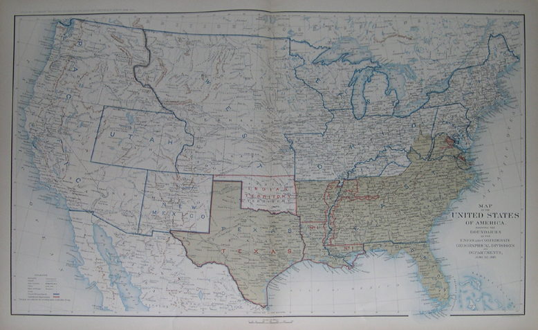 Us Map After Civil War