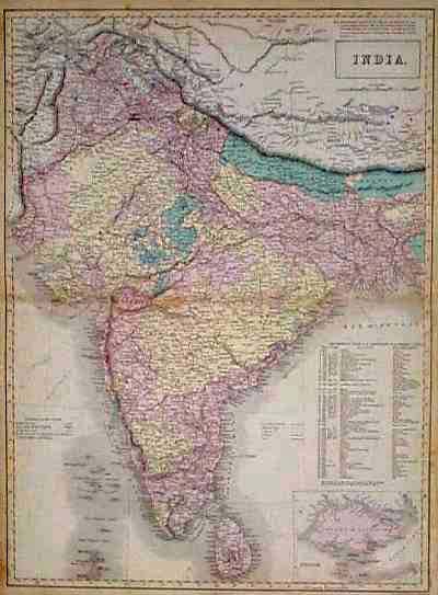 Old Images Of India Map