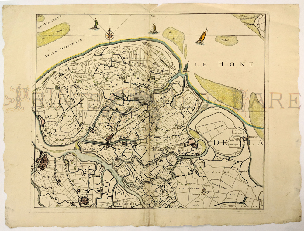 c.1730 Map of South Netherlands Area