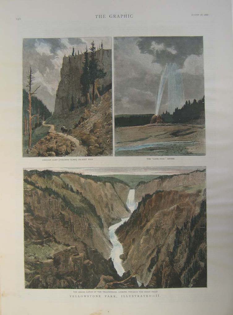 Prints Old & Rare - Yellowstone, WY - Antique Maps & Prints